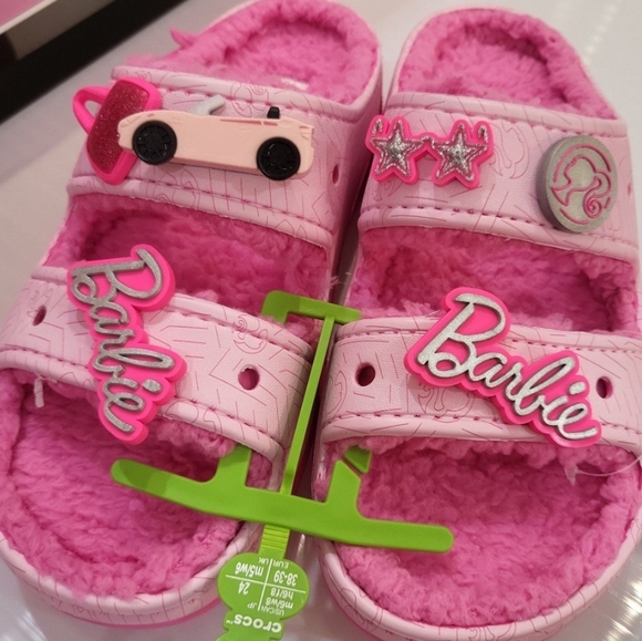 Crocs x Barbie Cozzzy Sandal Slides 💗 - Picture 2 of 5